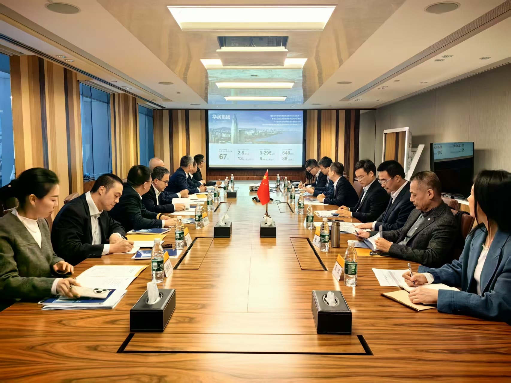 山东财欣董事长许庆豪到访华润金融